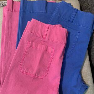 2 Pairs of L C Conrad Summer Cropped Pants, Both Size 8